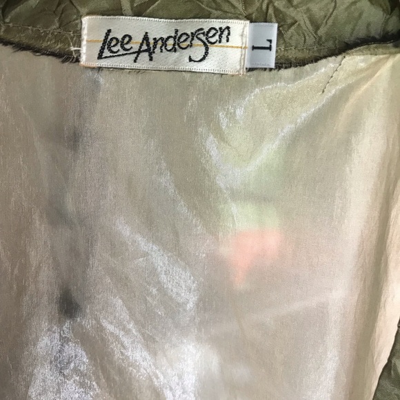 Lee Anderson embroidered green light jacket L - Picture 2 of 11